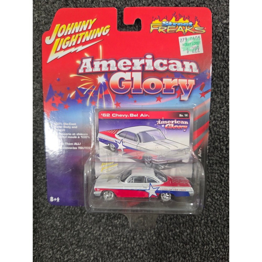 Johnny Lightning Street Freaks American Glory 62 Chevy Bel Air 1:64 Die-Cast Car